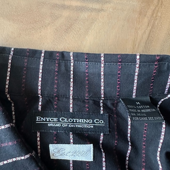 Enyce Black and Red Striped Casual Shirt - Picture 2 of 3
